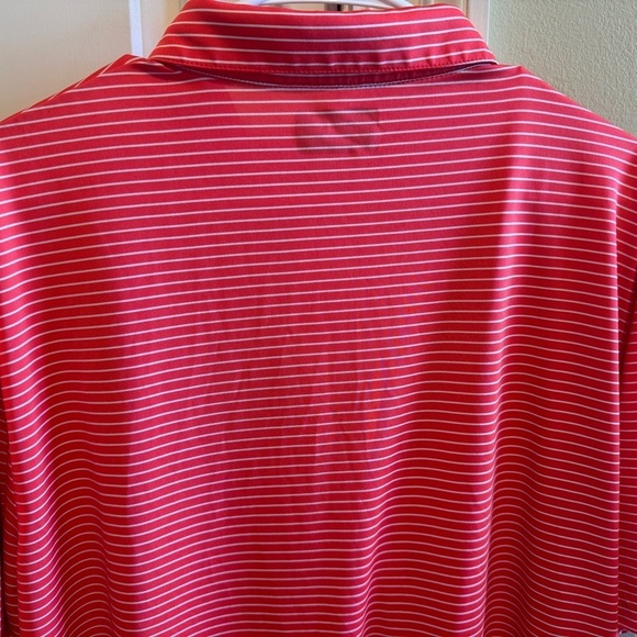PGA Tour Orange White Striped Men’s Polo Shirt Sz XL - Picture 7 of 7